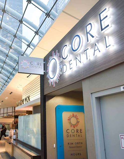 Clinic Entrance | Core Dental | General & Family Dentist | Downtown Calgary