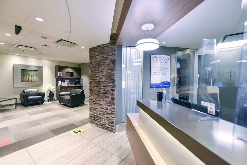 Reception Area | Core Dental | General & Family Dentist | Downtown Calgary