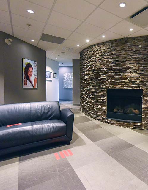 Warm & Welcoming Reception Area | Core Dental | General & Family Dentist | Downtown Calgary